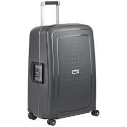 Samsonite S'cure Delux 4-Wheel 55cm Cabin Suitcase, Graphite Graphite